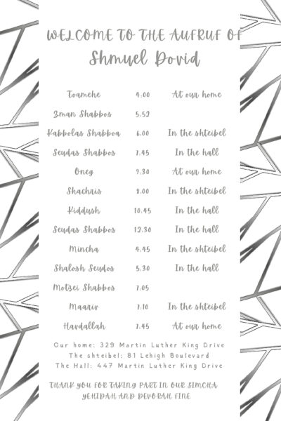 silverwhite ribbon box itinerary