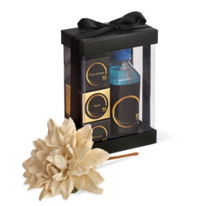 gold glitter ribbon box