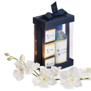 navy midnight ribbon box